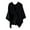 Black, variant on Women's Elegant Shawl Wrap - Cross Front Solid Color Poncho Cape - Wrap Topper Knitted Cardigans Sweater Shawls