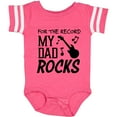 thumbnail image 3 of Inktastic For the Record, My Dad Rocks Boys or Girls Baby Bodysuit, 3 of 5