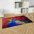 thumbnail image 3 of Gift For The Home Rug, Accent Rug, Multicolored Peacock Rug, Peacock Rugs, Area Rugs, Gift For Her Rugs, Animal Rugs, Outdoor Rugs, 2.6'x9.2' - 80x280 cm, 3 of 8