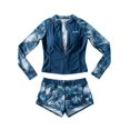 thumbnail image 1 of Abbraccia Traje de surf para mujer, cierre, manga larga, secado rápido, protección solar, estampado floral, snorkel, playa, temporada cálida, 1 of 6