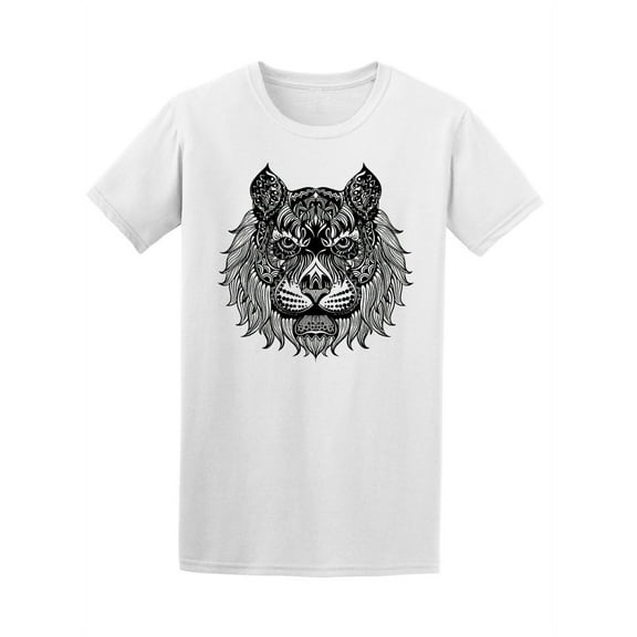 Ethnic Face Lion T-Shirt Men -Image by Shutterstock, Male Small