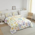 thumbnail image 3 of Cute Rainbow Flower King Bedding Set Women,Colorful Boho Floral Comforter Set Rustic Home Decor,Bohemian Wildflower Quilt Bed Set Wild Flowers Bed Comforter Set 3Pcs, 3 of 5