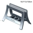 thumbnail image 2 of Support Vertical pour Ordinateur Portable, Support de Bureau Multifonctionnel, Rangement par Gravité, Gain de Place (Version simple) Noir, 2 of 5