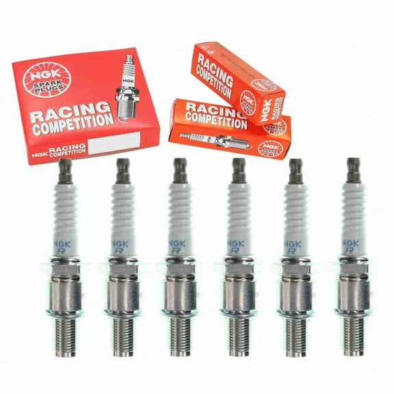 6 pc NGK 4482 Racing Spark Plugs for 5741 IRE01-35 Ignition Wire Secondary
