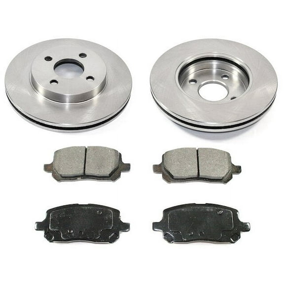 Front Brake Pad and Rotor Kit - Compatible with 2005 - 2008 Chevy Cobalt 2006 2007