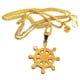 thumbnail image 1 of KLF Mens Starboard 18K Gold Plated Pendant Necklace, 1 of 3