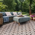 thumbnail image 5 of SAFAVIEH Courtyard Vermont Geometric Indoor/Outdoor Area Rug, Black/Natural, 2'7" x 5', 5 of 14