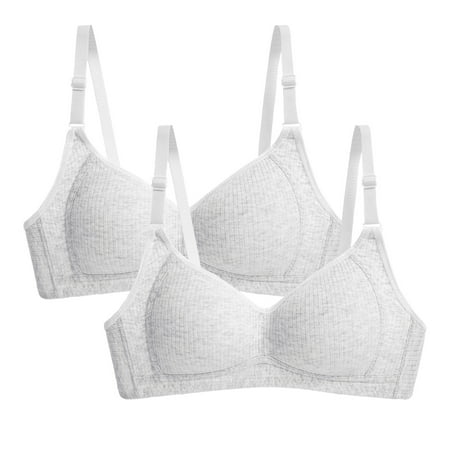 

Lingerie For Women Plus Size 2Pc Women Simple Stripe Adjustable Shoulder Strap Underwire Underwear Bra
