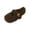 Coffee, variant on Women's Plush Lined Mary Jane Clogs, Metal Buckle Slip On Slides, Round Toe Warm Fuzzy Winter Office Commute Clogs Brown
