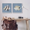 thumbnail image 2 of Marine Fish Underwater Sea Life Animals & Insects Graphic Art White Framed Art Print Wall Art, Set of 2, 2 of 8
