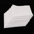 thumbnail image 3 of 100% Cotton Handkerchiefs Classic Solid White Pocket Square Gift Set 28x28cm, 3 of 7