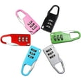 thumbnail image 1 of Cadenas à Combinaison Coloré 6 Pcs Mini Cadenas à Combinaison Réinitialisable, Petit Cadenas à Code à 3 Chiffres Anti-Vol Cadenas à Combinaison pour Bagages Casiers Gym, École, Clôture et Rangement, 1 of 5