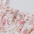 thumbnail image 4 of IBTOM CASTLE Women Floral Corset Dress Sleeveless Square Neck Spaghetti Straps Dress Boho Holiday Flowy Midi Bustier Sundress XS Pink Flower, 4 of 8