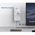 thumbnail image 4 of Regleta de alimentación con protector contra sobretensiones GOTMAR, 4 salidas y 4 puertos USB, 4 of 7