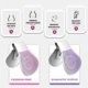 thumbnail image 2 of Pelvic Floor & Thigh Exerciser for Bladder Control, Muscle Toner & Buttock Corrector - Pink-Purple, 2 of 5