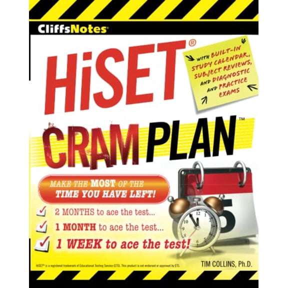 Pre-Owned Cliffsnotes Hiset Cram Plan (Paperback) 0544373308 9780544373303