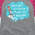 thumbnail image 3 of Cat in the Hat - Wonder And Think - Toddler And Youth Girls Raglan Graphic T-Shirt, 3 of 4