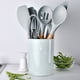 thumbnail image 4 of Toystoory Utensilios de cocina de silicona Mango de madera Seguro de mano Antiadherente Antióxido Utensilios de cocina portátiles Accesorios de Gris, Schaber Als Bilder zeigen, 4 of 6