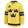 thumbnail image 2 of Men's Sweden Fanatics Yellow 2025 4 Nations Face-Off Premium Blank Player Jersey, 2 of 3