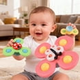 thumbnail image 5 of DEGIDEGI 3 PCS Suction Cup Spinner Fidget Toys, Anxiety Relief Sensory Spinning Tops for Toddlers, Portable Bath Toys for Kids Ages 1-3, 5 of 11