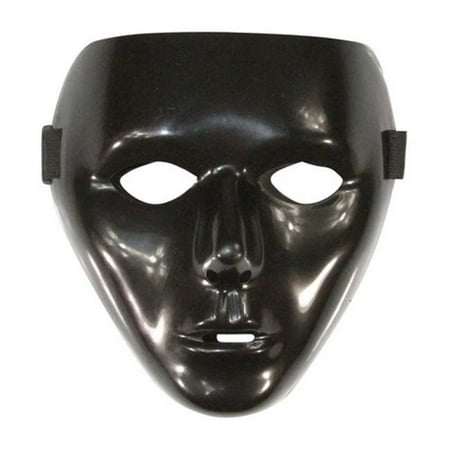 Kayso AZ003BK Black Full Face Dance Jabbawokeez Plastic Costume Mask - One