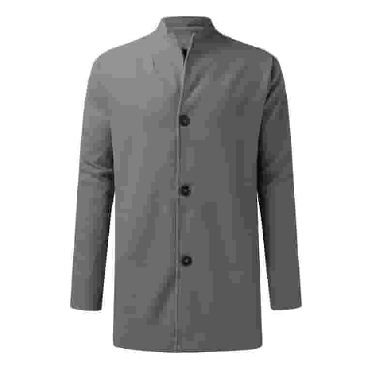 品質が Mens Autumn Lined Woolen Single Fashion Casual Winter And Clothing