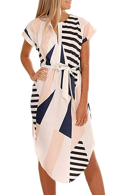 geometric patterned dress