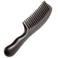 thumbnail image 5 of Onedor Handmade 100% Natural Black Sandalwood Hair Combs - Anti-Static Sandalwood Scent Natural Hair Detangler Wooden Comb With Ripple Shape Handle (Black Sandalwood Wide Tooth With Ripple Shape Handle), 5 of 7