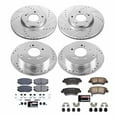 thumbnail image 3 of PowerStop Front and Rear Z23 Evolution Sport Carbon-Fiber Ceramic Brake Pad and Drilled & Slotted Rotor Kit Fits: KIA Select Models K4127, 3 of 10