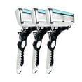 thumbnail image 1 of 3 Pcs Rasoir Classique de Sécurité pour Hommes à 6 Couches, Lame pour Cheveux, Acier Inoxydable, 1 of 9