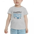 thumbnail image 2 of Happy Birthday Uncle Funny Toddler T-Shirts for Boys Girls (Gray, Youth M), 2 of 5
