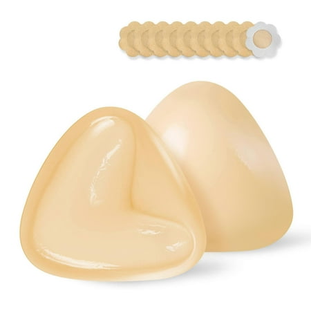 Double-Sided Sticky Bra Inserts Self Adhesive Pads  Lift Bra Inserts Reusable for Sport Bra/Bikini With 5 Pairs Nipple Covers