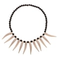 thumbnail image 2 of Collar de Cuerno de Colmillo de Marfil Artificial Baoblaze Disfraz de Adulto de Cosplay Tribal, 2 of 5