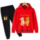 thumbnail image 3 of Ropa para niños de Disney con dibujos animados de animales y Simba, traje de algodón para niñas, sudaderas con capucha y pantalones de El Rey León de dibujos animados, conjuntos casuales de 2 piezas p, 3 of 5