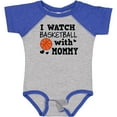 thumbnail image 3 of Inktastic I Watch Basketball with Mommy Boys Baby Bodysuit, 3 of 5