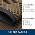 thumbnail image 5 of Buganda Door Mat Outside, Non Slip Rubber Doormat, Low Profile Dirt Trapper Welcome Mat, Heavy Duty Entrance Mat, 35"x23", Brown, 5 of 7