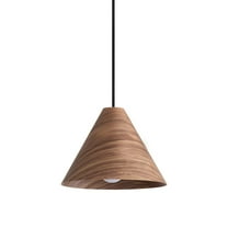 Golden Lighting Conique 1-light 10in Pendant in Dark Walnut