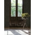 thumbnail image 2 of Chesapeake Canelle Black Brick Herringbone Wallpaper, 2 of 7