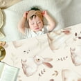 thumbnail image 5 of Bunny Blanket for Girls Blanket Rabbits Flannel Fleece Throw Blanket for Living Room Bedroom Sofa Couch Warm Soft Bed for Kids Adults 27.56"x39.37", 5 of 6