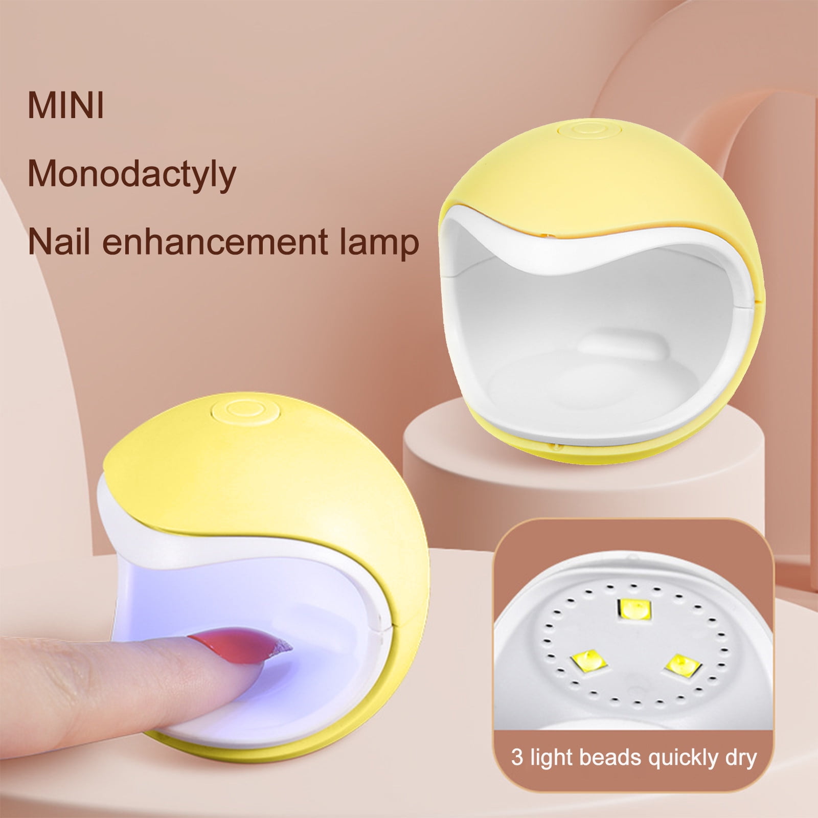 Mini LED Nail Lamp, 24W UV Light for Nails with Timer UV Lamp for Gel Nails  Quicky-Dry Nail Light Portable USB Nail Dryer for Travel Manicure Art DIY  Nail Art 