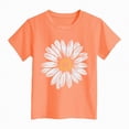 thumbnail image 4 of KPOPLK Girls Shirts Girls Cute Graphic Print Tshirt 3t 4t 5t 6t 7t 8t 9t Round Neck Short Sleeve Tee Summer Casual Tops Size 13-14 Years,Orange, 4 of 4