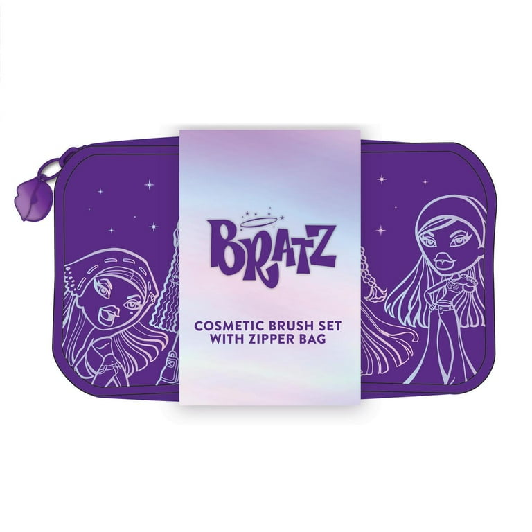 BRATZ X REVOLITION Purple high quality Makeup Bag, Purple Brush Set, & Tin Makeup Palette