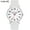 White, variant on VAVC Nurse Watch Women With Big Dial 40MM Easy to Read Leather Strap