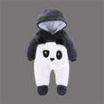thumbnail image 3 of Hwmodou Boys Jumpsuits Fuzzy Flannel Thickened Warm Fuzzy Baby Out Wear Clothes Baby Clothes Childrens Crawling Clothes Fall Winter Themed Jumpsuit,5-8M, 3 of 3