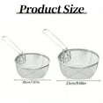 thumbnail image 2 of Stainless Fry Basket Wire Mesh Chip Frying Serving Basket With Detachable Handle For Kitchen Cooking Gadgets Foldable Storage Easy Storage, 2 of 9