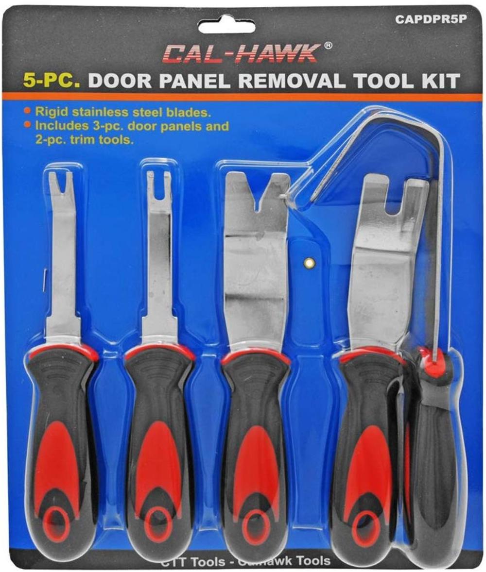 CalHawk CAPDPR5P 5Pc Stainless Steel Auto Trim Door Panel Molding