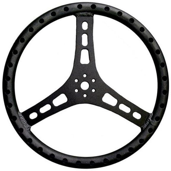 Triple X Race Components TXRST-0001-BLK 15 in. Dia. 1.12 in. Tube Black Steering Wheel