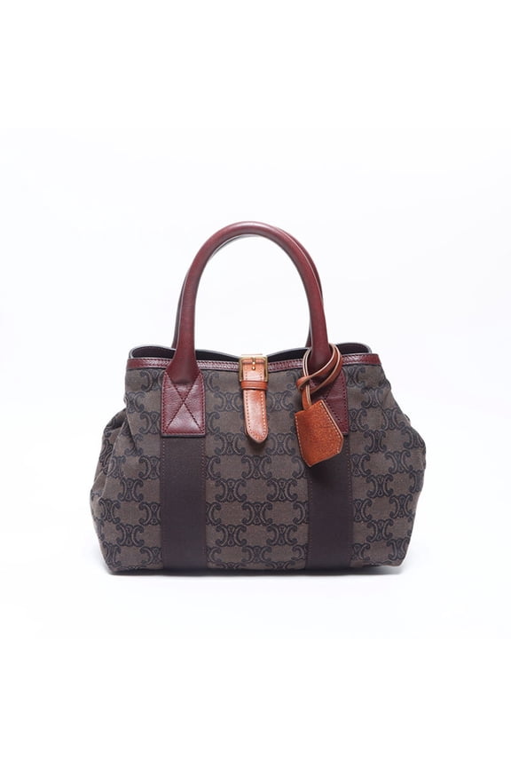 Pre-Owned Celine Macadam Handbag, Brown, WS14653