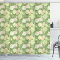 thumbnail image 1 of Ambesonne Rose Shower Curtain, Pastel Abstract Blossoms, 69"Wx84"L, Pistachio Green White, 1 of 3