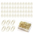 thumbnail image 1 of tredstone Creative Love Mini Paper Clip Gold Paper Clip Small Cute Loop Clip, 1 of 8
